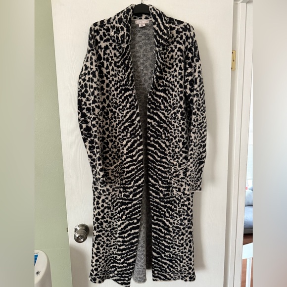 Sincerly Jules Sweaters - Animal print long knit jacket